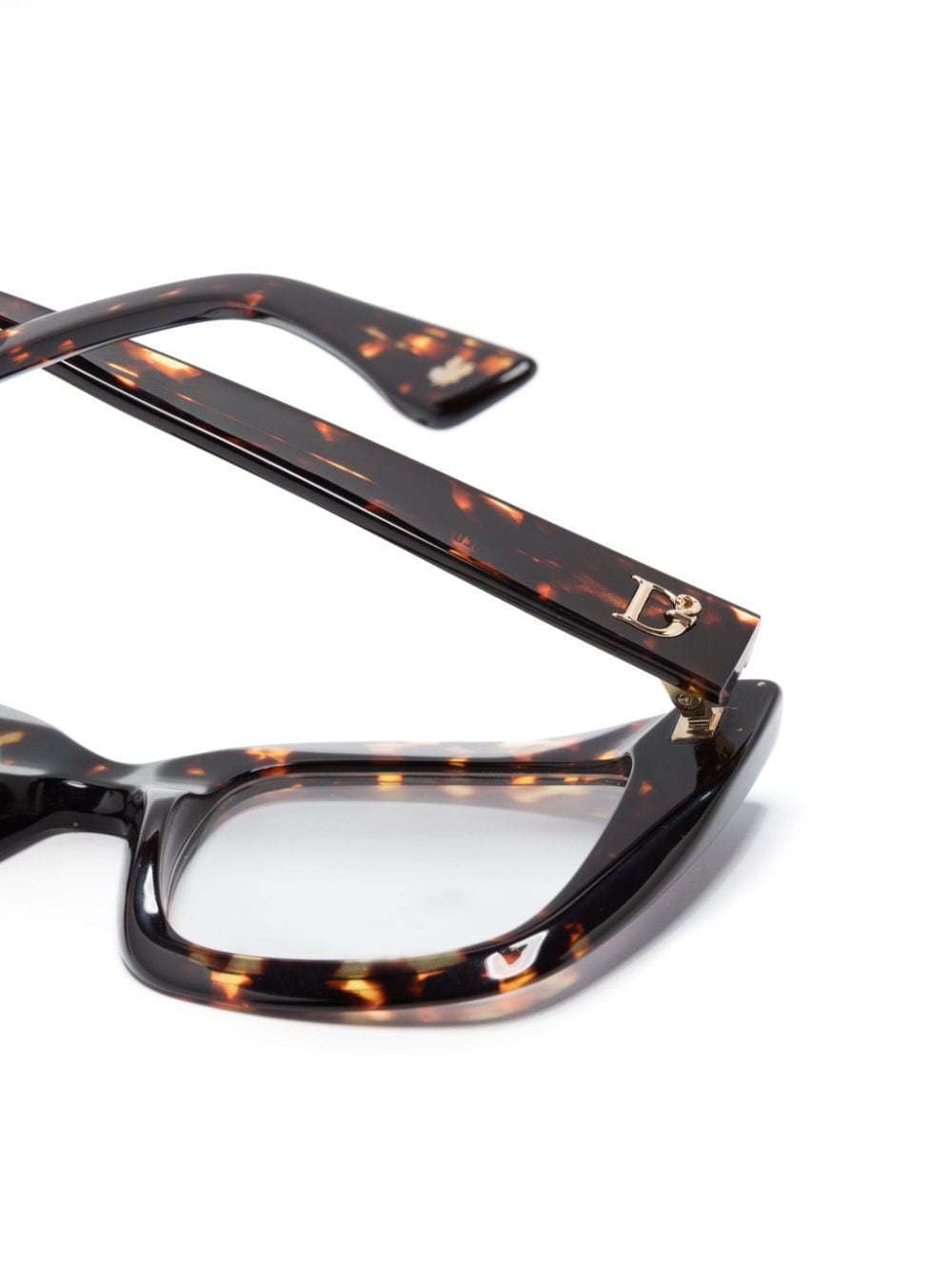 Shop Dsquared2 Hype Tortoiseshell Butterfly-frame Glasses In Brown