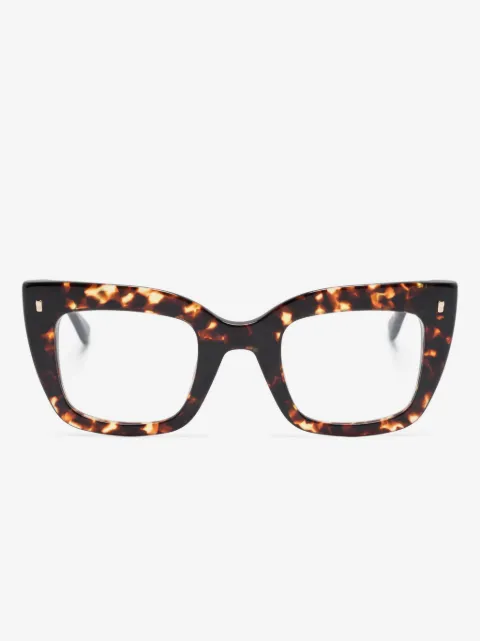 DSQUARED2 EYEWEAR Hype tortoiseshell butterfly-frame glasses