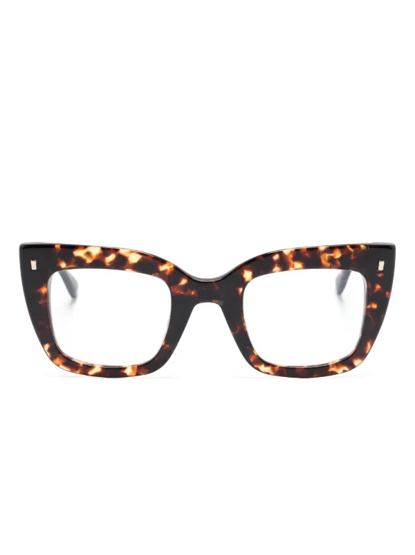 DSQUARED2 EYEWEAR Hype Tortoiseshell butterfly-frame Glasses