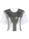 Rabanne metallic mesh T-shirt - Silver