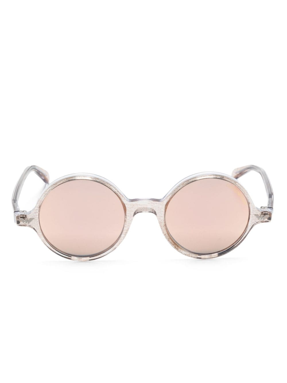 Emporio Armani round-frame sunglasses - Marrone