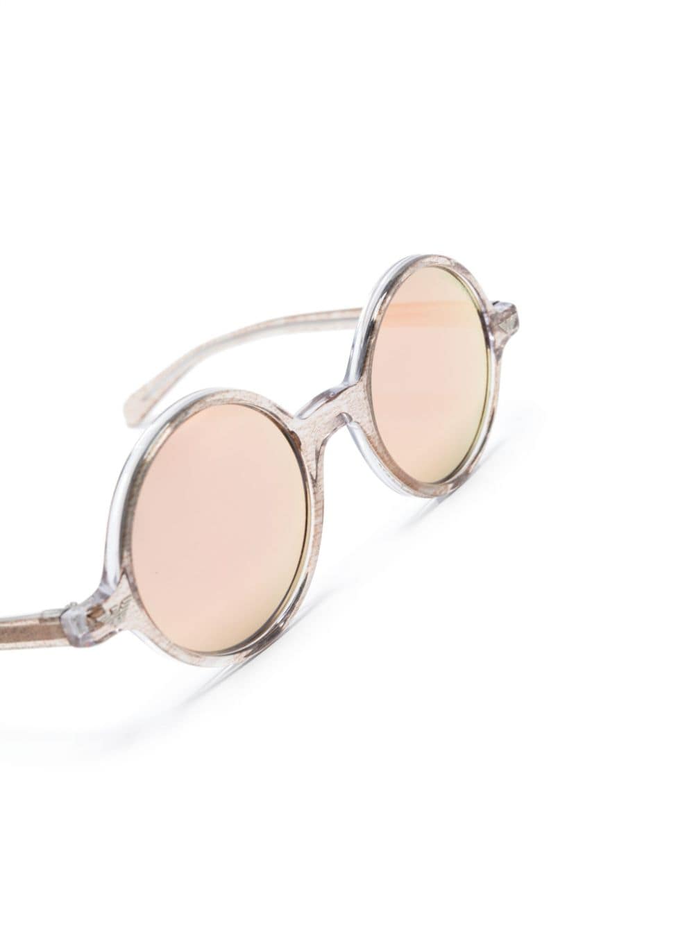 Shop Emporio Armani Round-frame Sunglasses In Brown