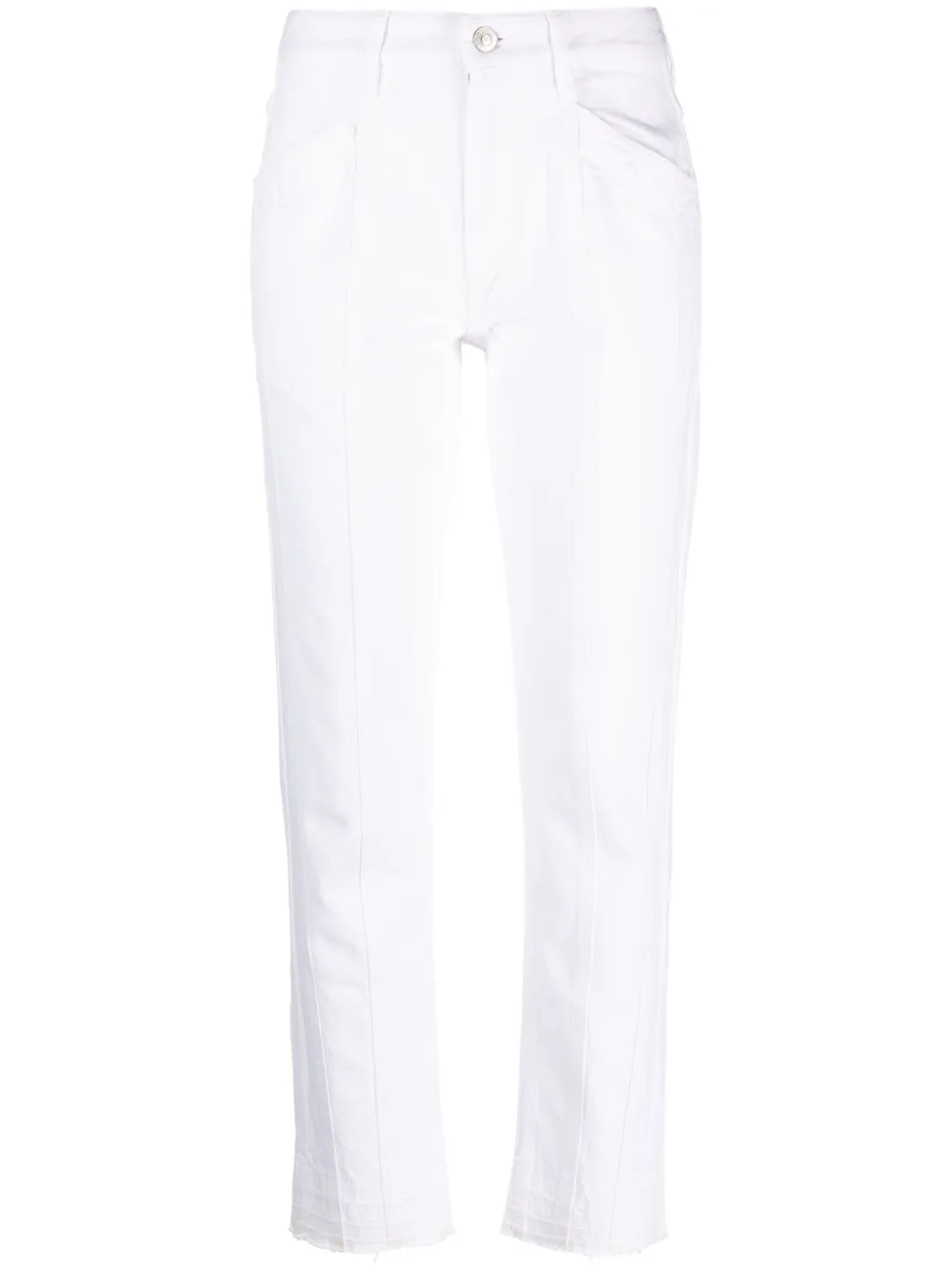 Isabel Marant Étoile Sulanoa Cropped Slim-fit Jeans In White