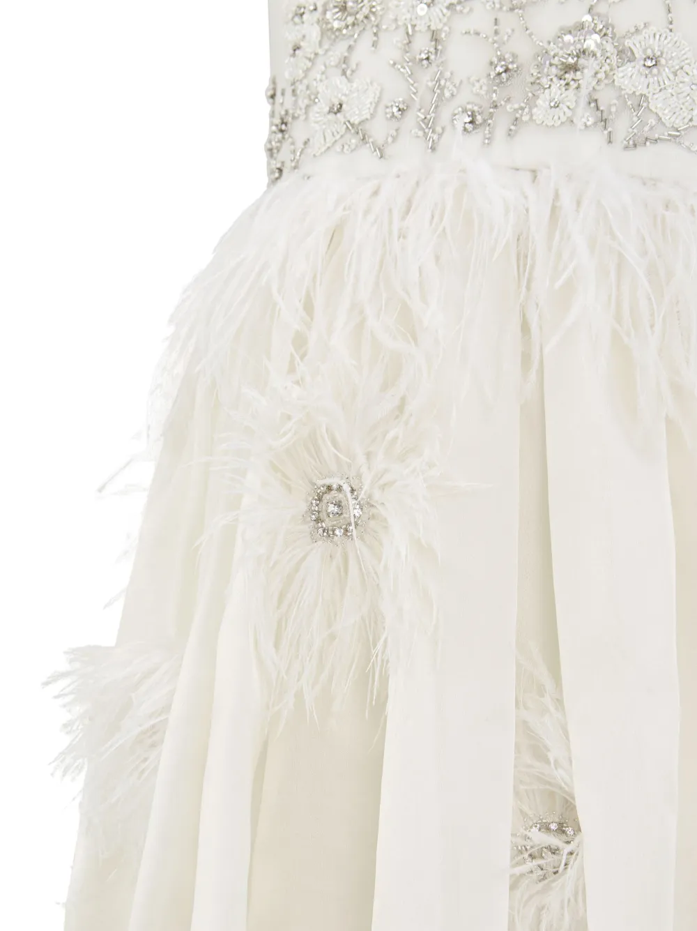 MAISON AVA Jurk met bloemenprint Beige