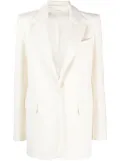 P.A.R.O.S.H. long-sleeve single-breasted blazer - White