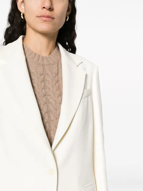 ジャケット PAROSH Single-breasted blazer P.A.R.O.S.H. long-sleeve single-breasted Blazer | White