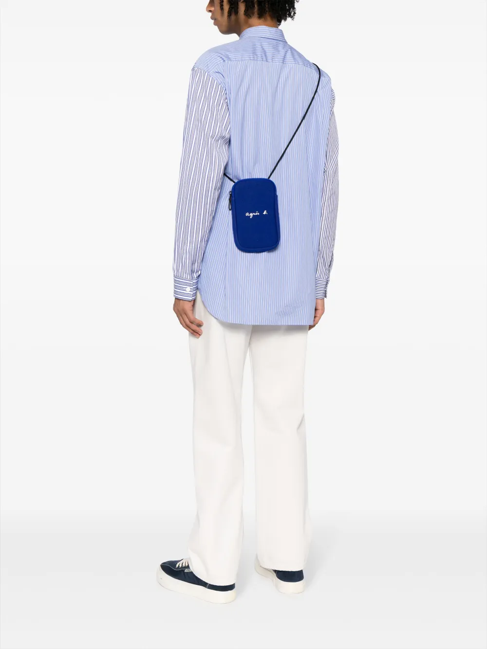 agnès b.  logo-print zipped cross body bag | Women | Image 2