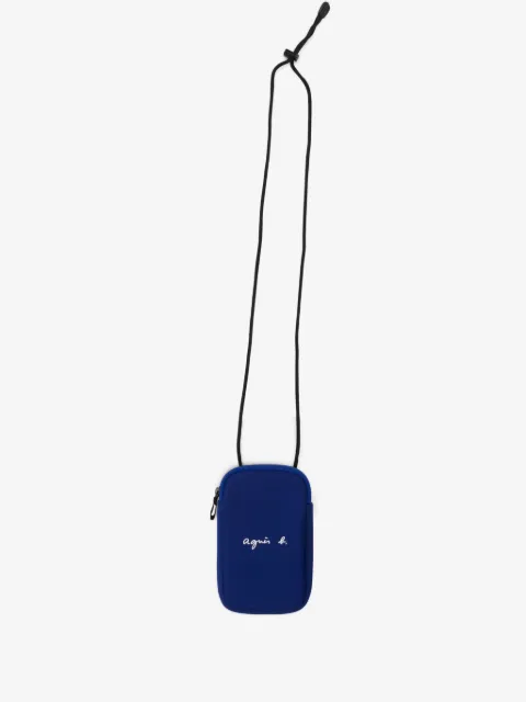 agnès b.  bolsa crossbody con logo estampado