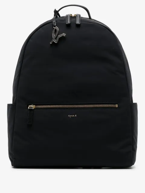 agnès b. logo-plaque adjustable-straps backpack