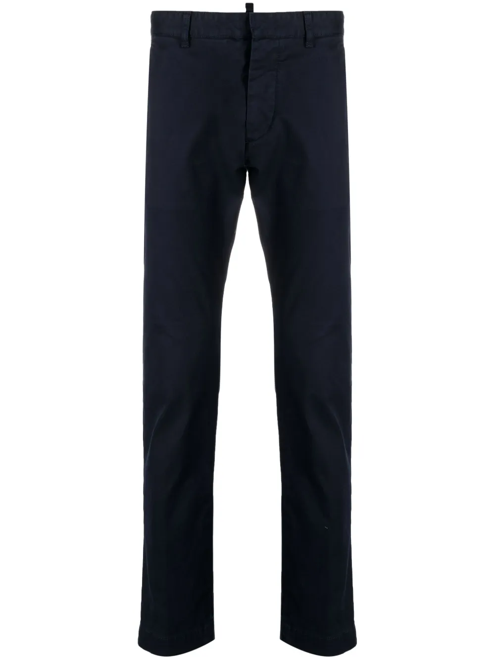 dsquared2 pantalon chino à taille basse - bleu