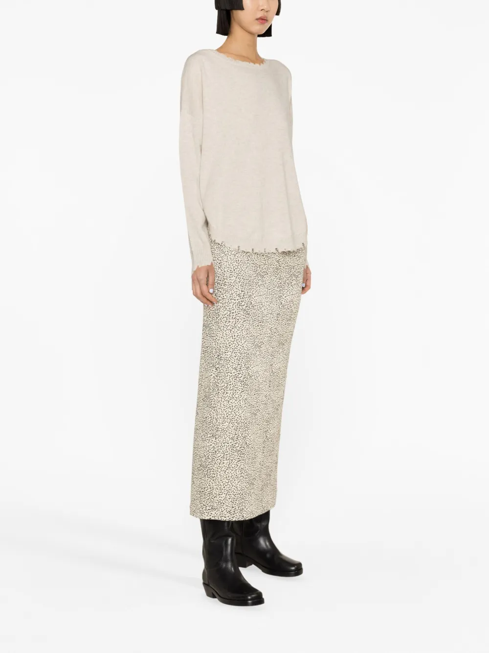Kujten Mela Cashmere Jumper In Neutrals