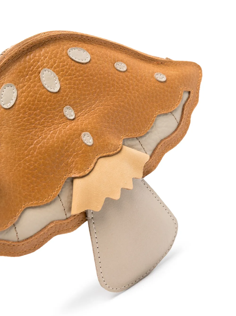 Donsje Tum embroidered leather backpack - Bruin
