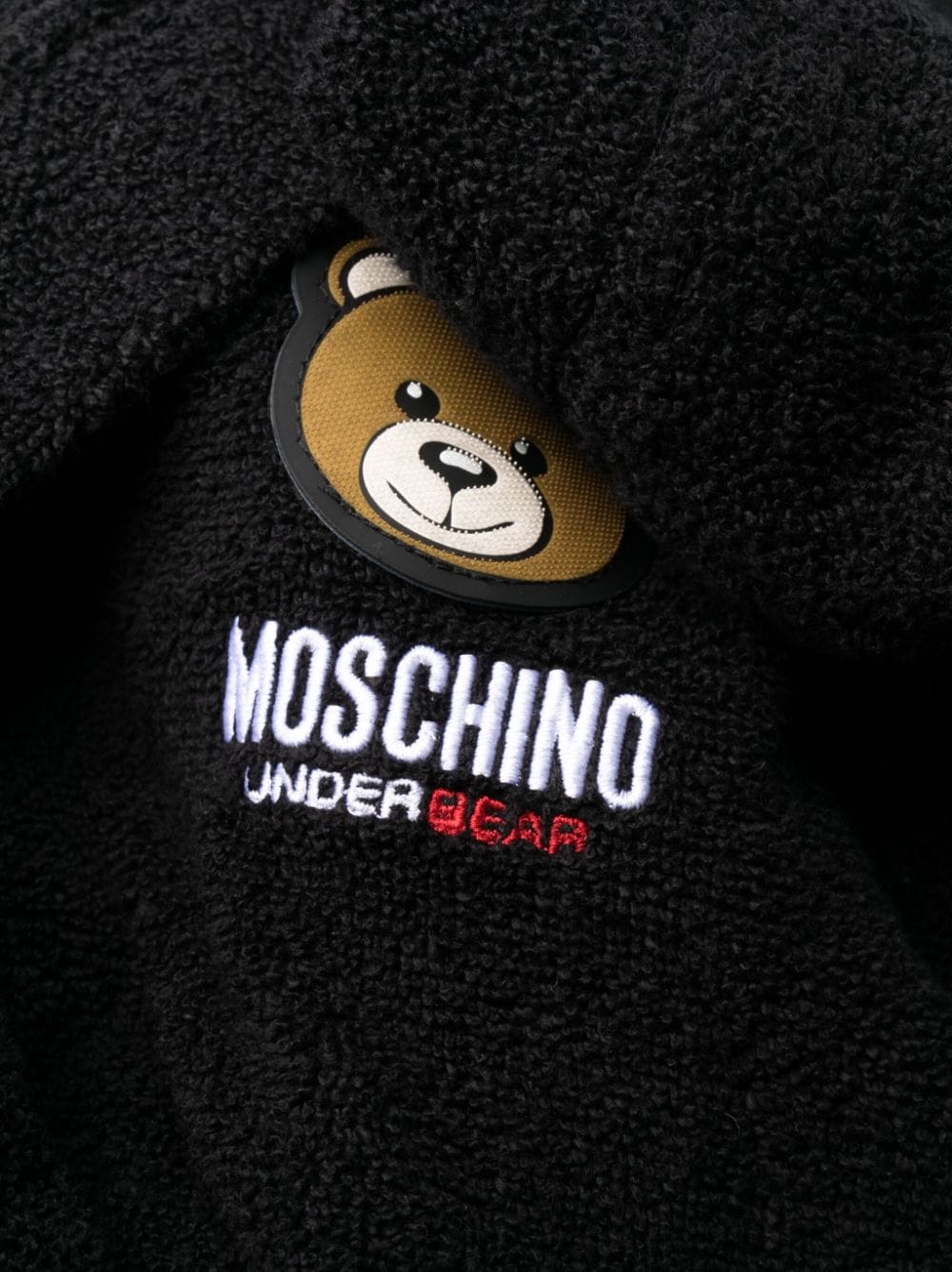 Moschino Badjas met teddybeerprint Zwart
