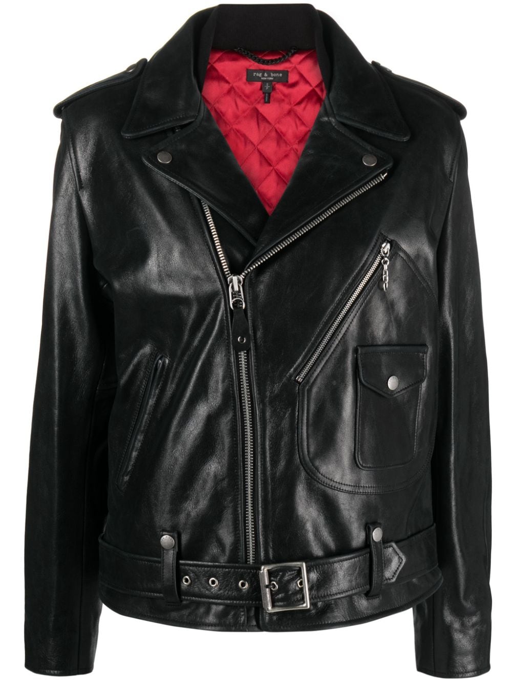 RAG & BONE DALLAS LEATHER BIKER JACKET