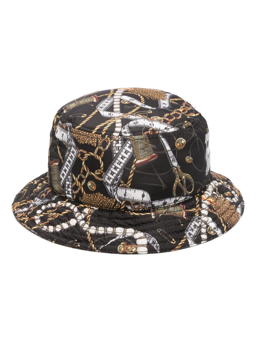 Shop Moschino Barocco-print Bucket Hat In Schwarz