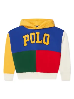 Blue and yellow store ralph lauren hoodie