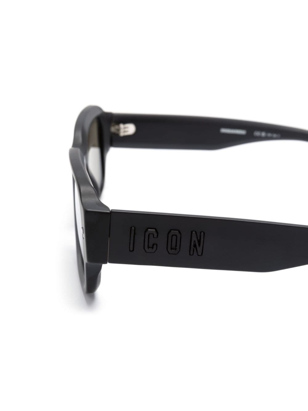 Shop Dsquared2 Icon Square-frame Tinted Sunglasses In 黑色
