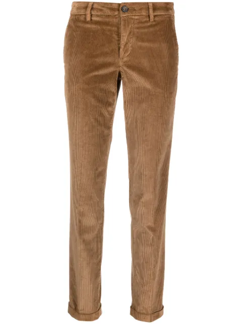 Fay corduroy slim-cut trousers