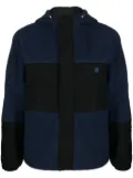 Maison Kitsuné fox head-patch hooded jacket - Blue
