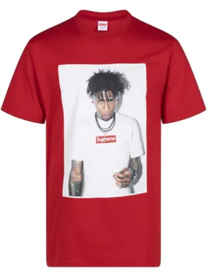 Supreme NBA Youngboy Cotton T-shirt | Pink | FARFETCH GE