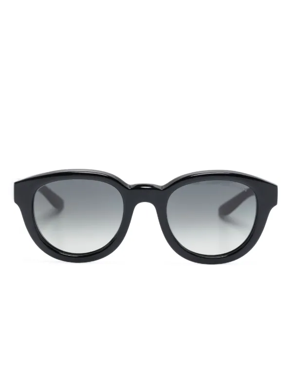 Giorgio Armani round frame gradient lenses Sunglasses Black FARFETCH BH