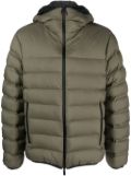 Moncler hooded puffer jacket - Green