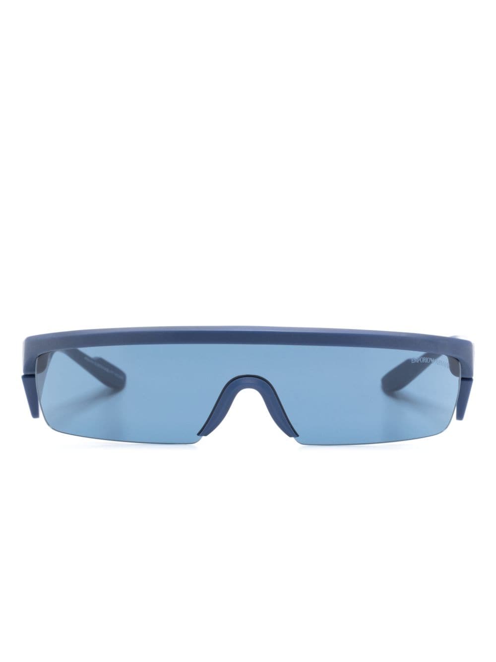 Emporio Armani 可替换长方形镜框太阳眼镜 In Blue