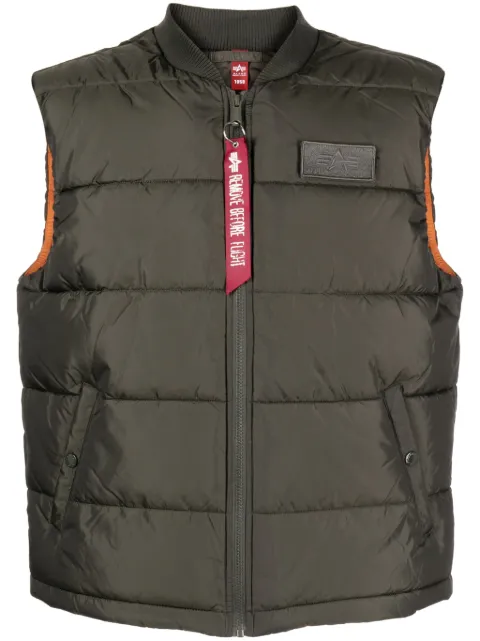 Alpha Industries Gefütterte Weste mit Reißverschluss