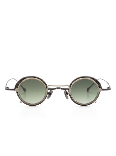 Ziggy Chen clip-on round-frame sunglasses