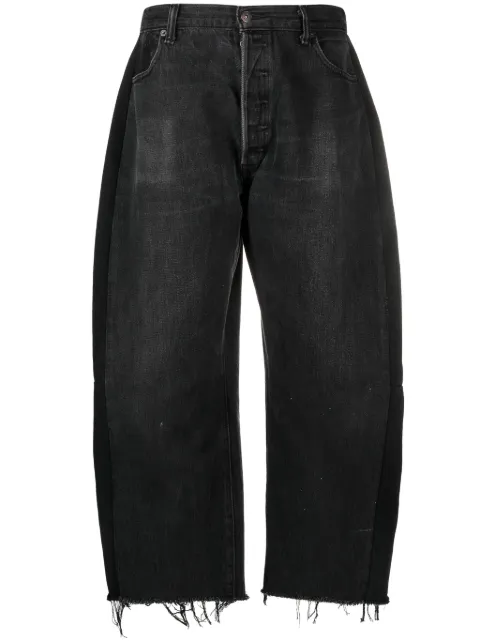 B SIDES cropped wide-leg jeans