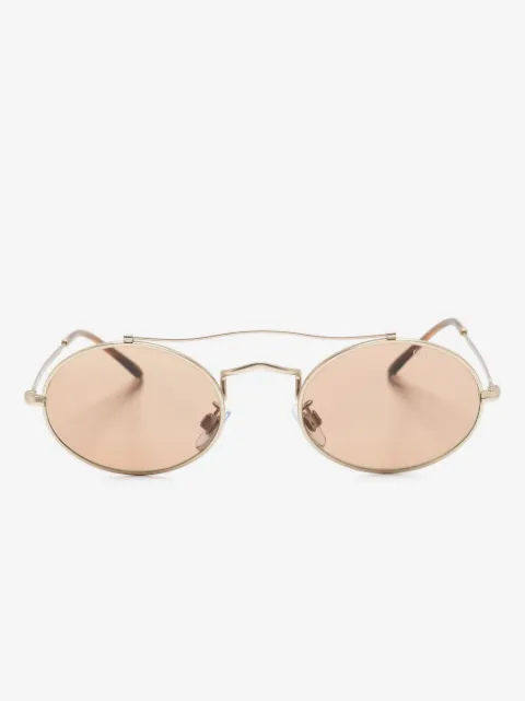 Giorgio Armani matte round-frame sunglasses