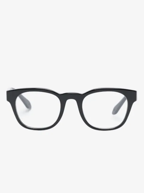 Giorgio Armani logo-lettering round-frame glasses