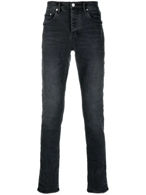 Purple Brand logo-patch straight-leg jeans
