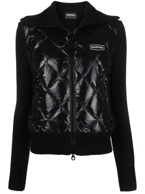 Duvetica logo-patch quilted puffer jacket
