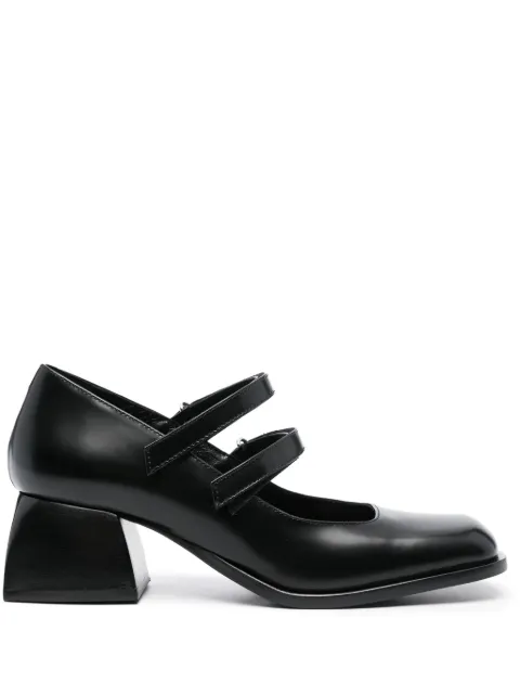 Nodaleto zapatillas con puntera cuadrada y tacón de 50mm