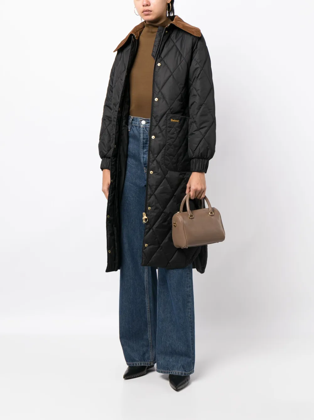 Barbour Marsett quilted coat - Zwart