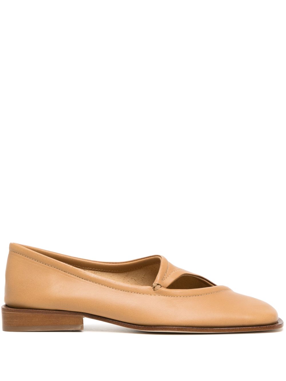 Hereu Petra Leather Loafers In Brown