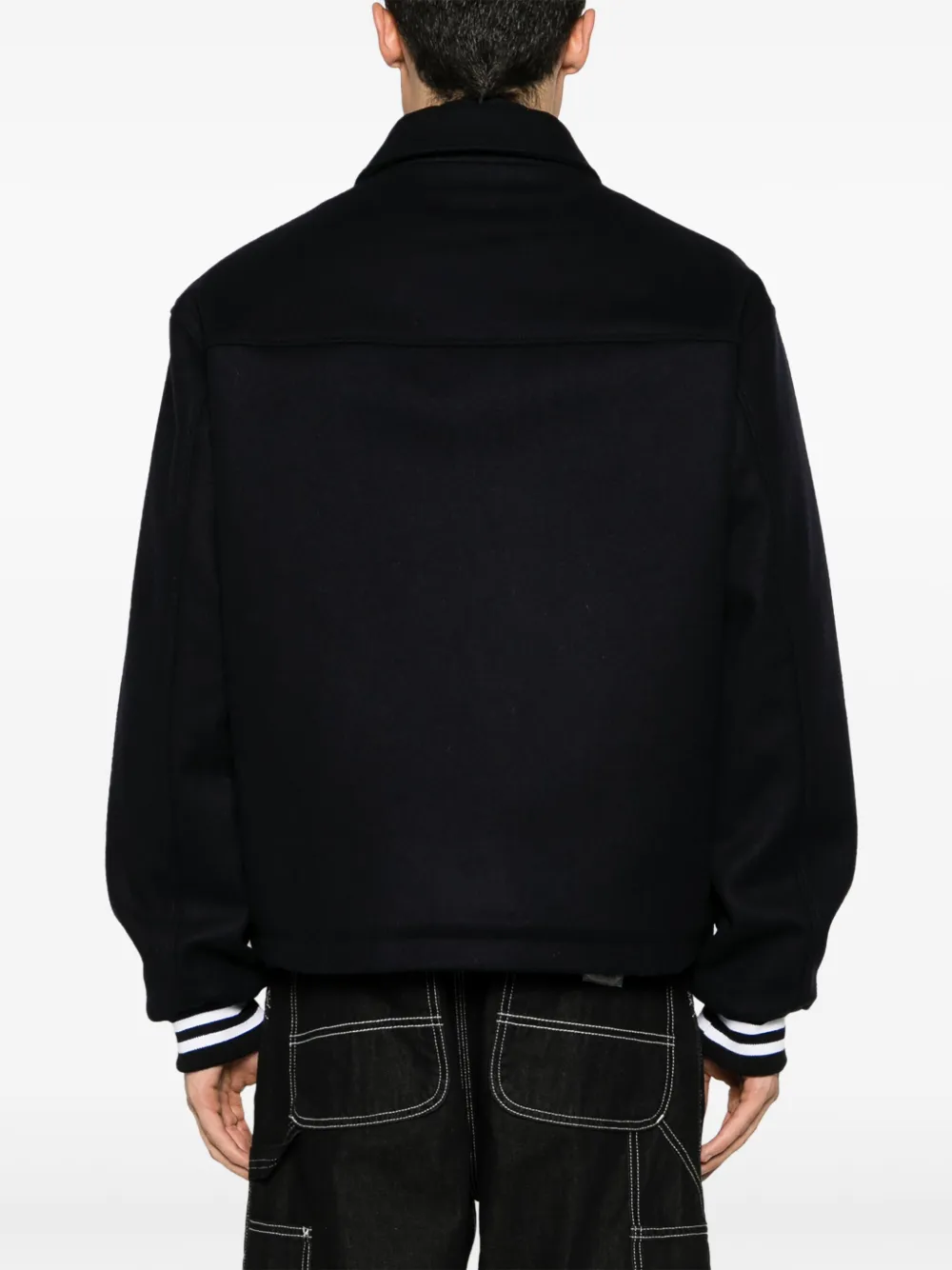 Aries Varsity Jacket In Black