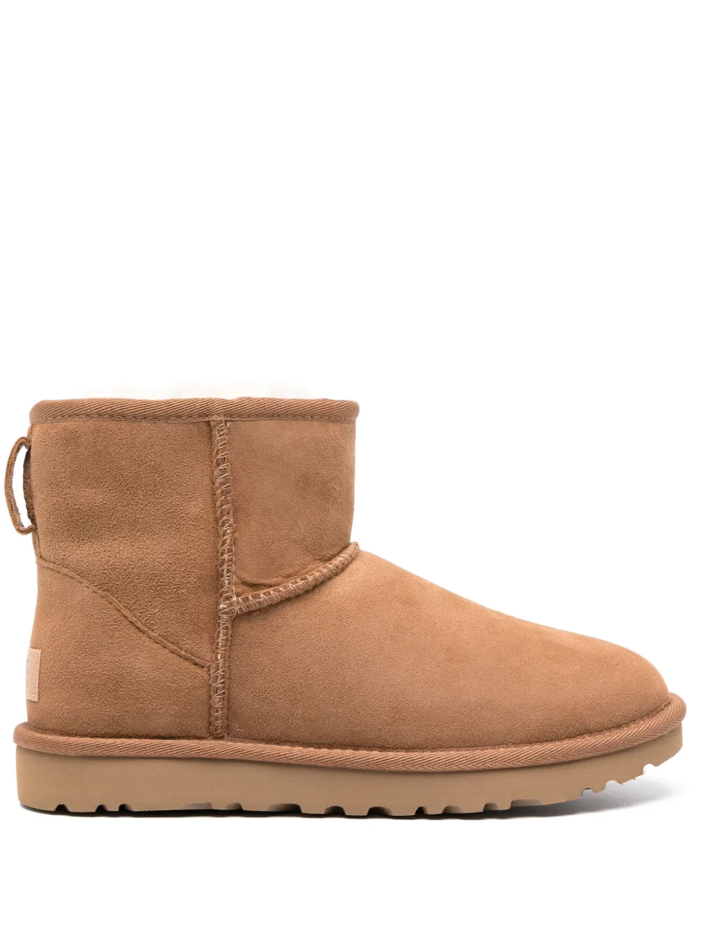 Ugg Mini Classic Ii Suede Ankle Boots In Brown