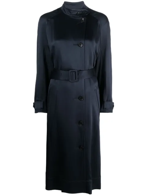 10 CORSO COMO double-breasted belted satin coat