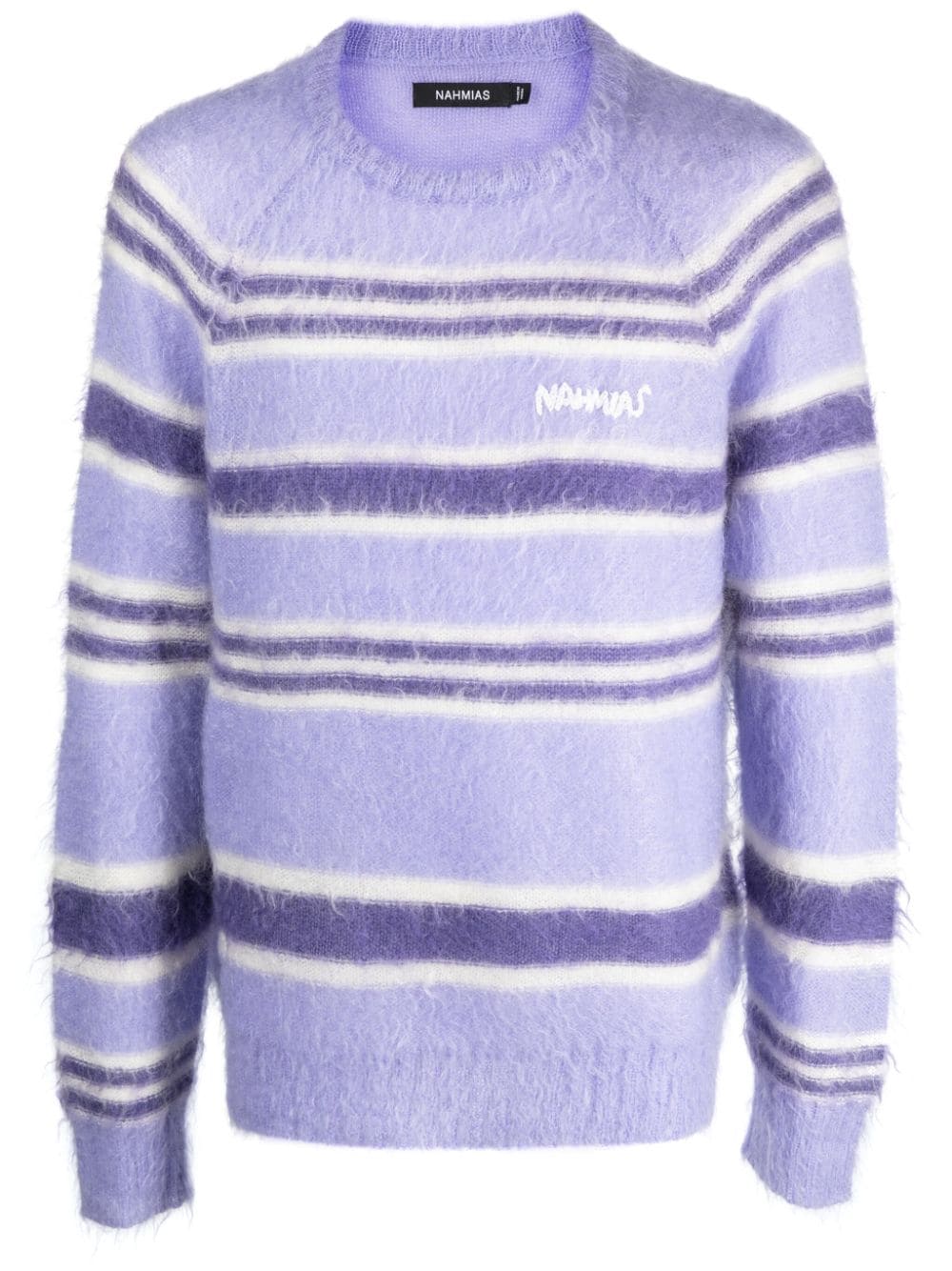 NAHMIAS LOGO-EMBROIDERED STRIPED JUMPER