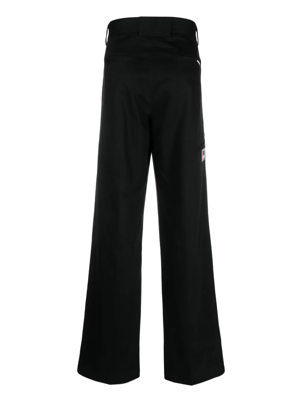 Nahmias Worker straight-leg cotton trousers - Zwart