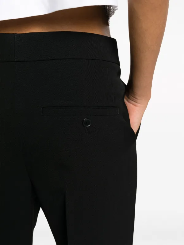 【送料&関税込】Givenchy Black Wool Blend Flared Leg Pant Givenchy flared-leg Wool Trousers | Black | FARFETCH