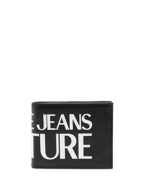 Versace Jeans Couture logo-print leather wallet 