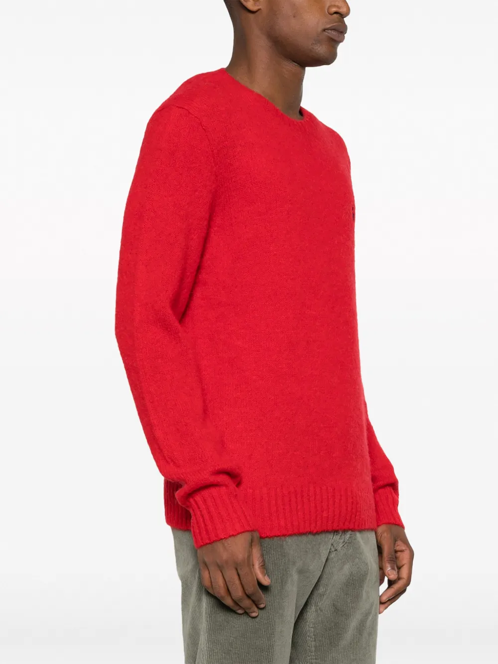 Mens red outlet crew neck sweater