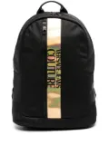 Versace Jeans Couture logo-stripe laptop backpack - Black