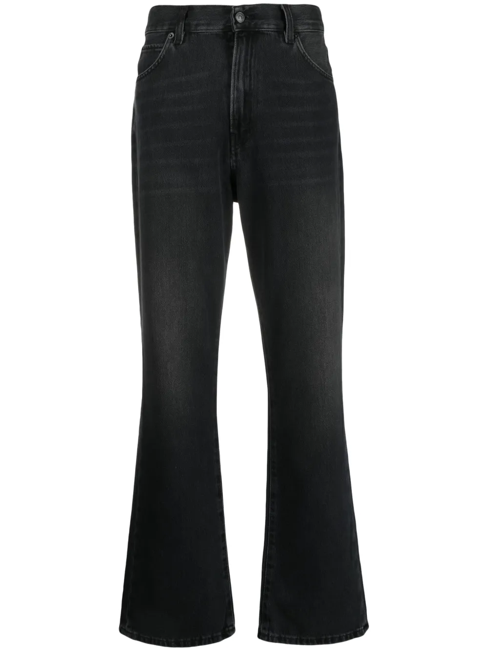 Haikure Mid-rise Bootcut Jeans In Black