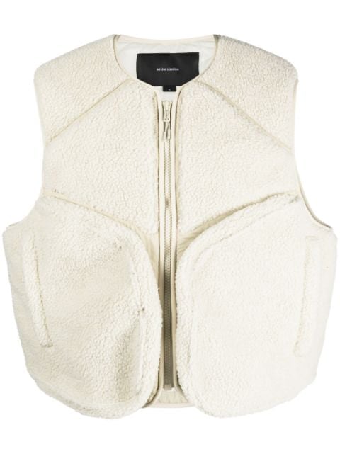 ENTIRE STUDIOS faux-shearling padded gilet 