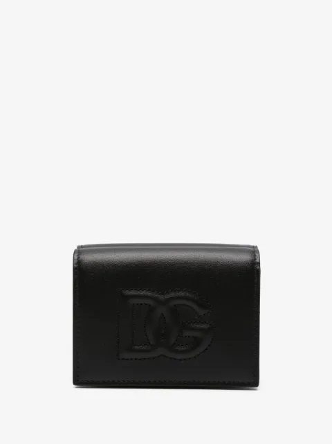 Dolce & Gabbana embossed-logo leather wallet