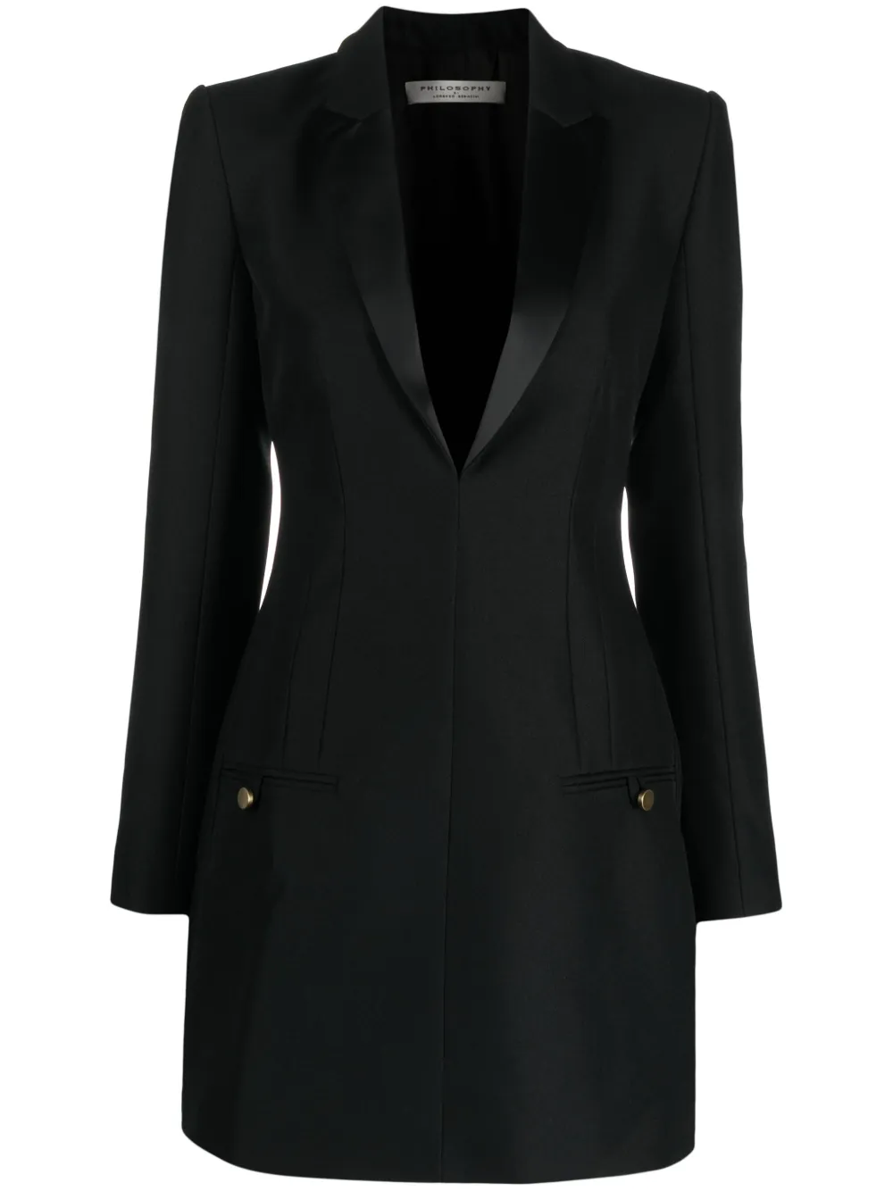 Philosophy Di Lorenzo Serafini Blazer mini-jurk Zwart